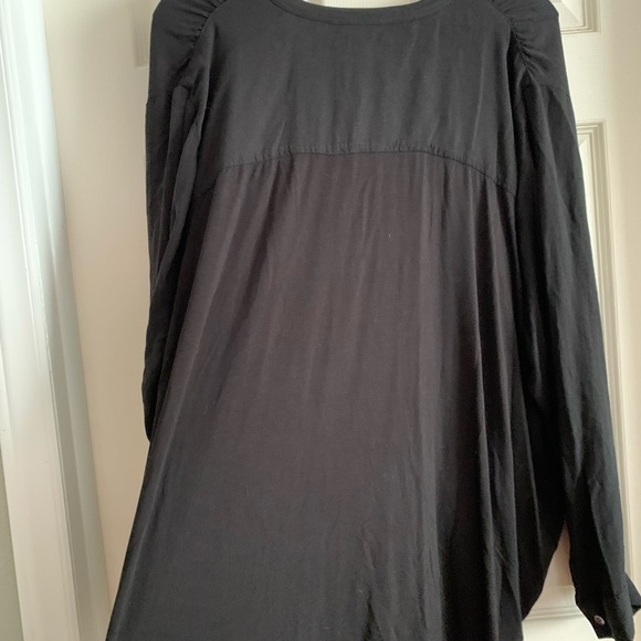 Terra & Sky Black Blouse Size 3X (24W-26W) - Picture 6 of 17